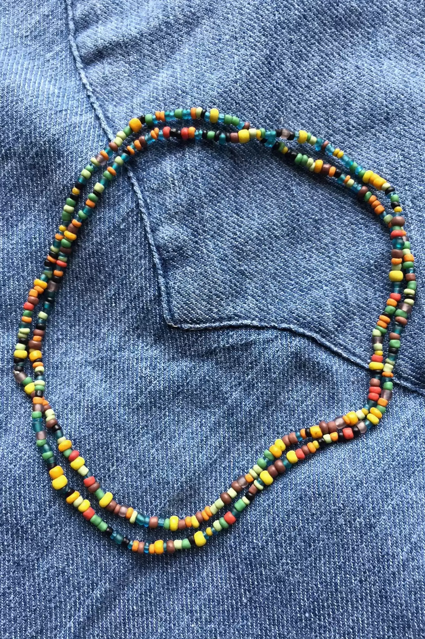 18east Ankit Colorful Glass Beaded Necklace