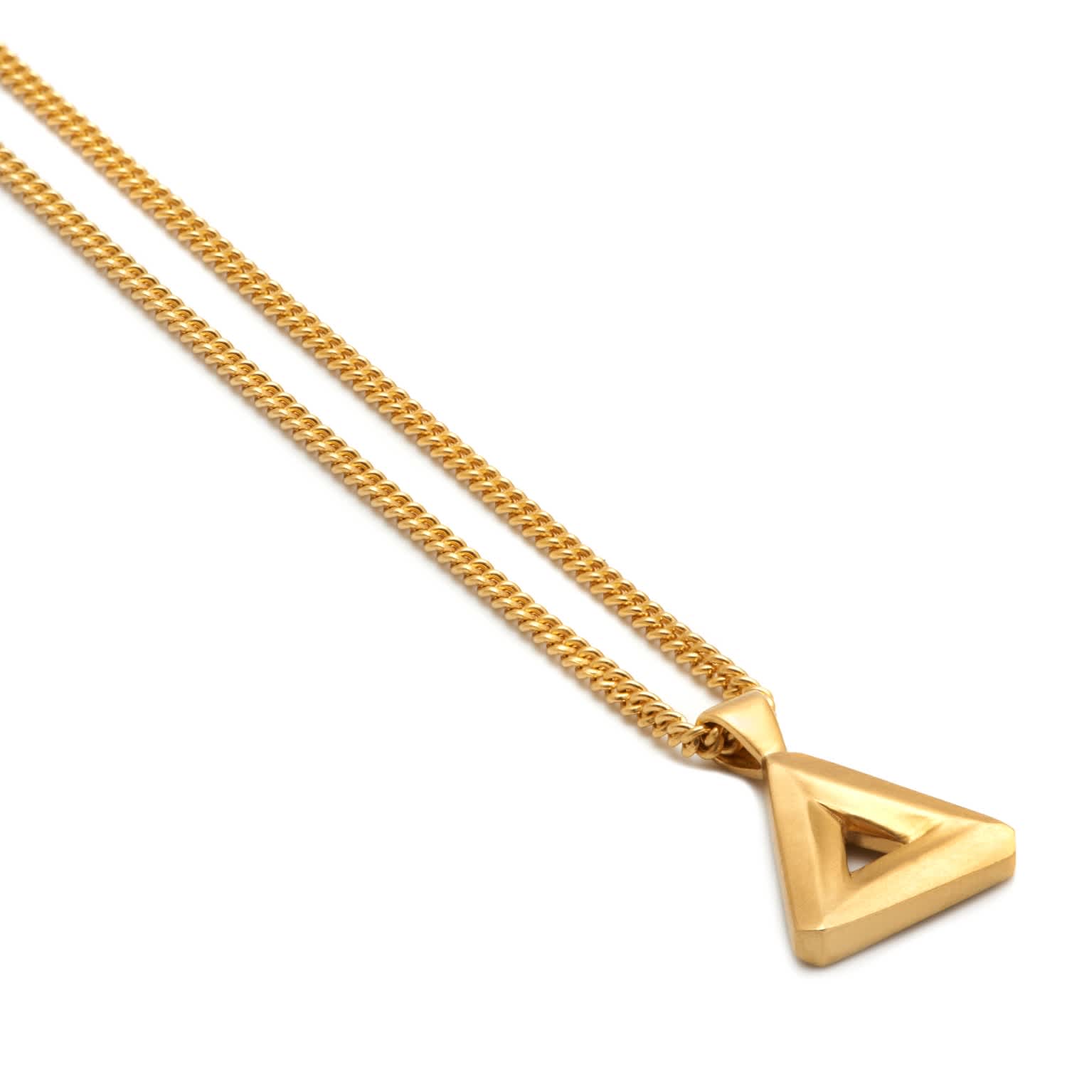Northskull Trigonum Necklace In Gold