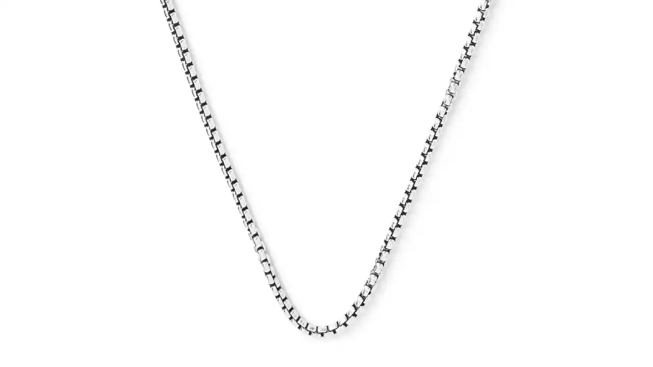 David Yurman Box Chain Necklace, Sterling Silver