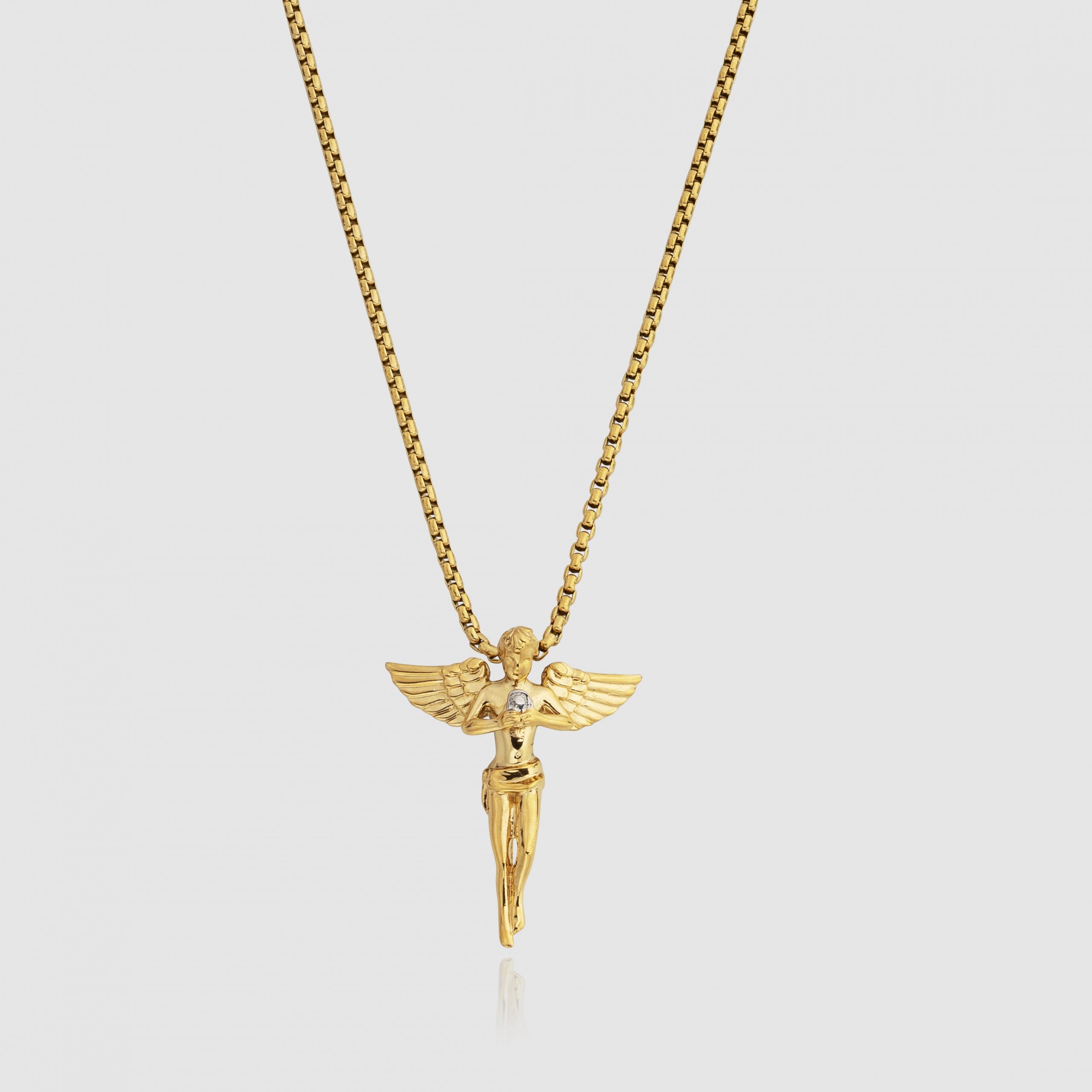 CRAFTD London Angel Gold Pendant Necklace