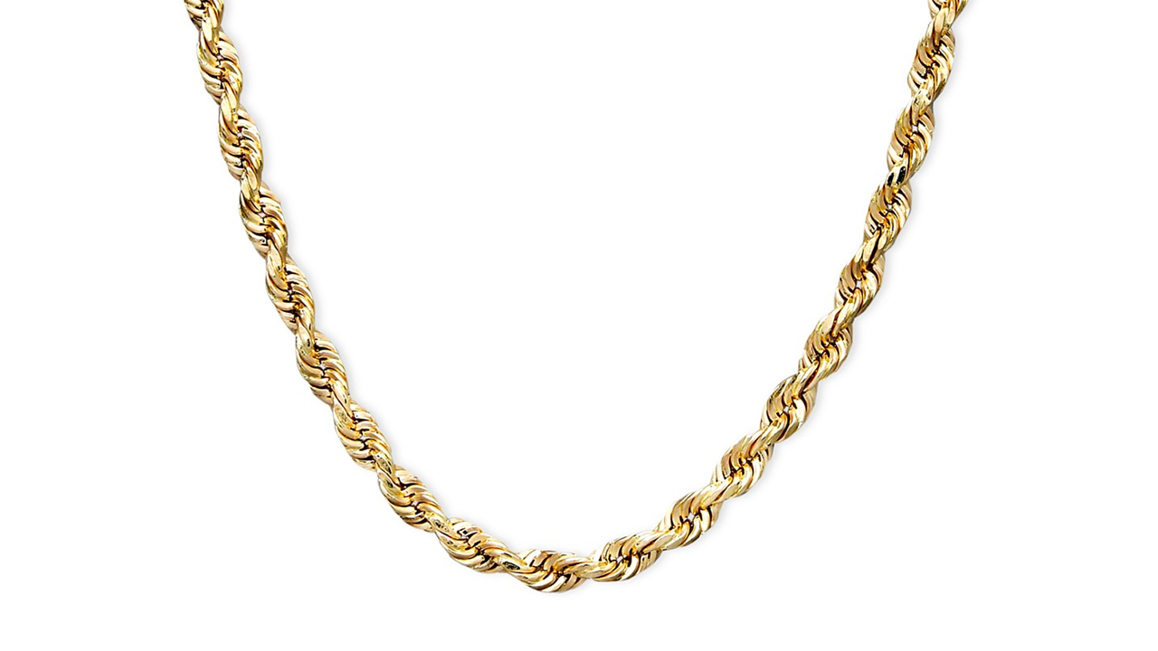 Macy's 22" Rope Chain, 14k Gold, 2.5mm