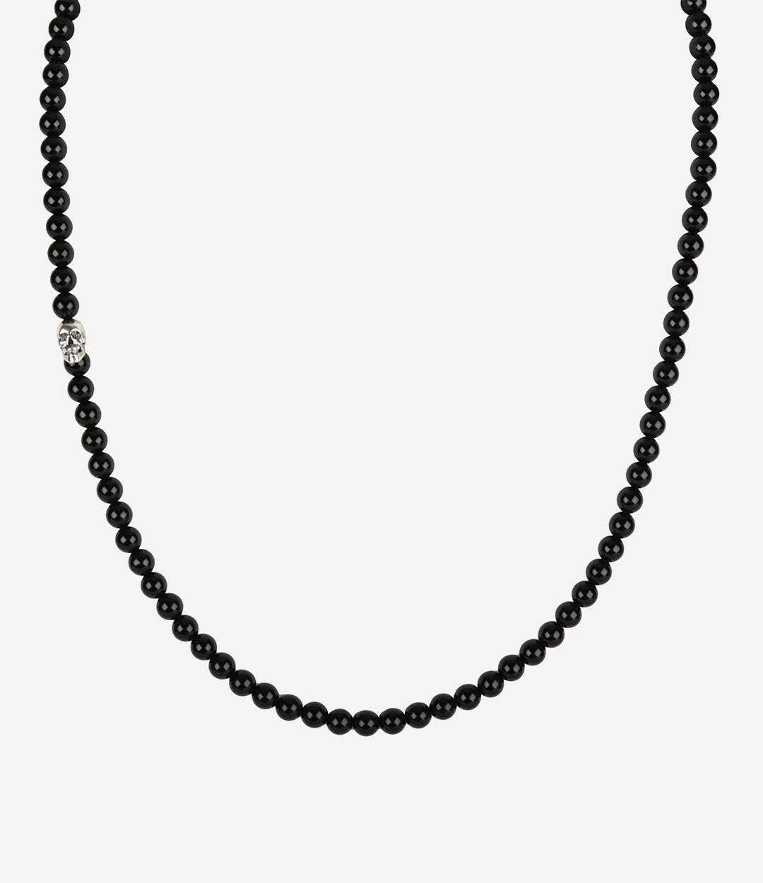 Degs & Sal Sterling Silver Black Onyx Beaded Necklace