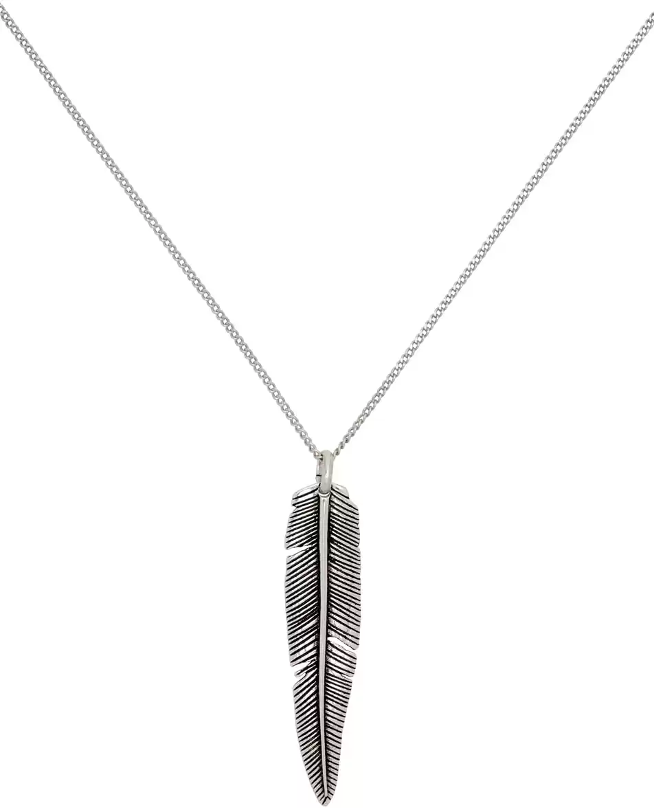 Isabel Marant Silver Feather Necklace