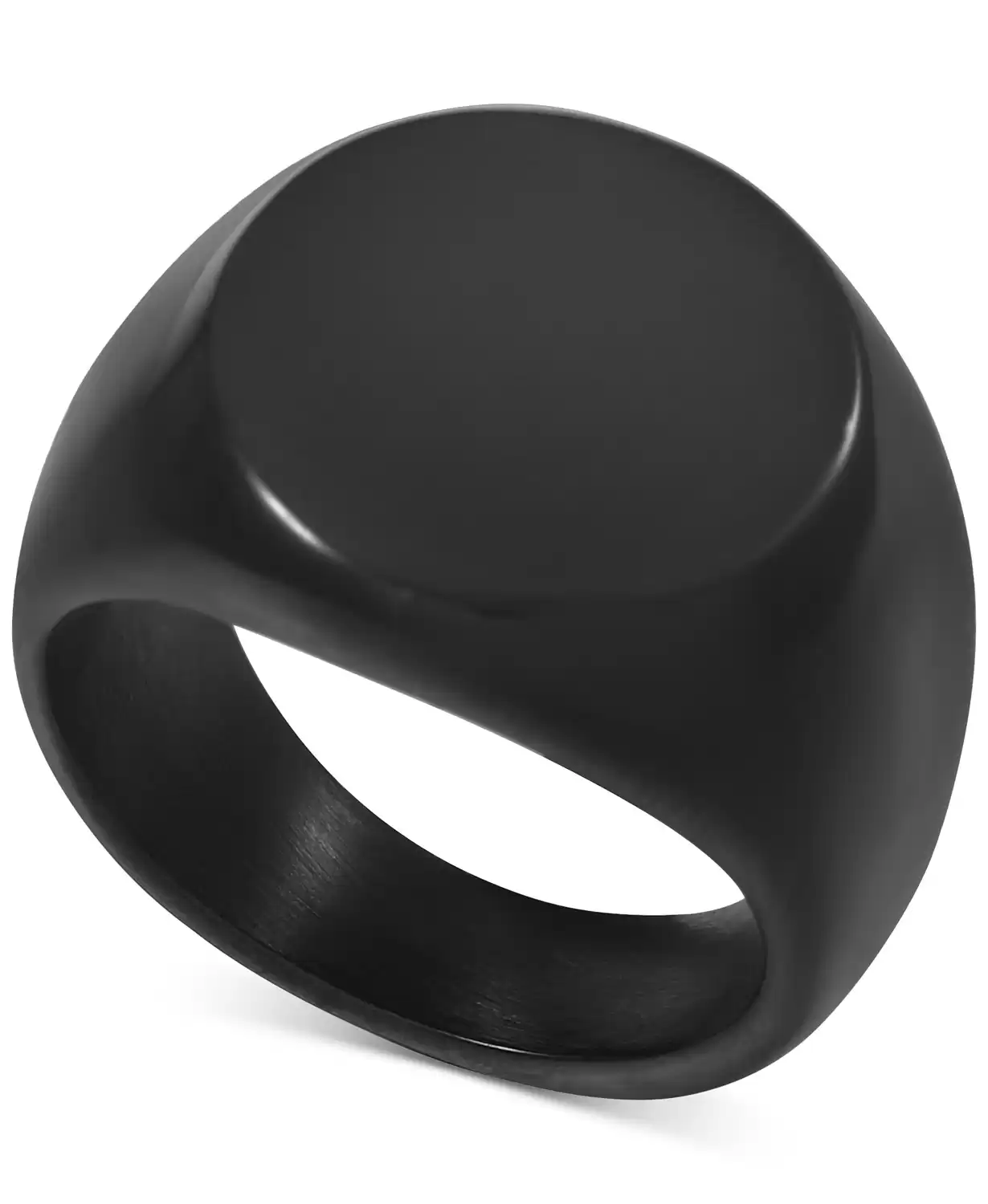 International Concepts Gunmetal Tone Signet Ring