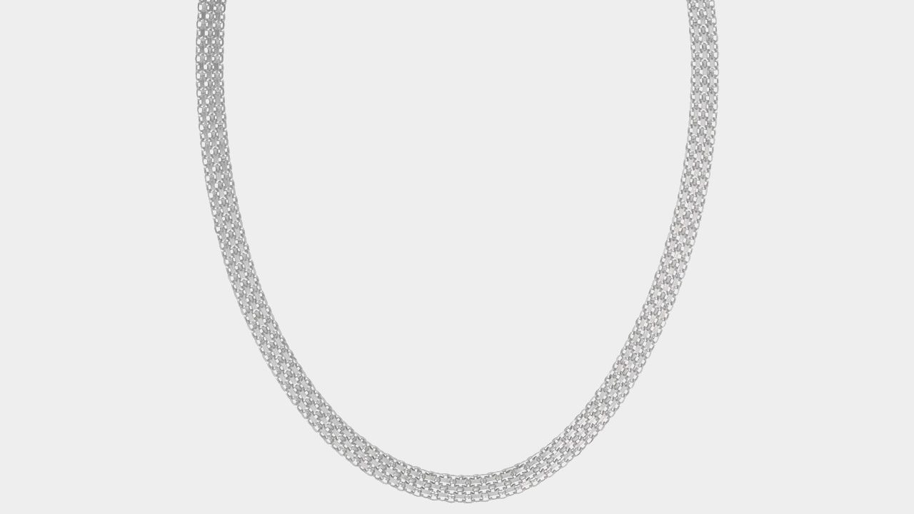 Loel And Co Silver Box Chain Necklace