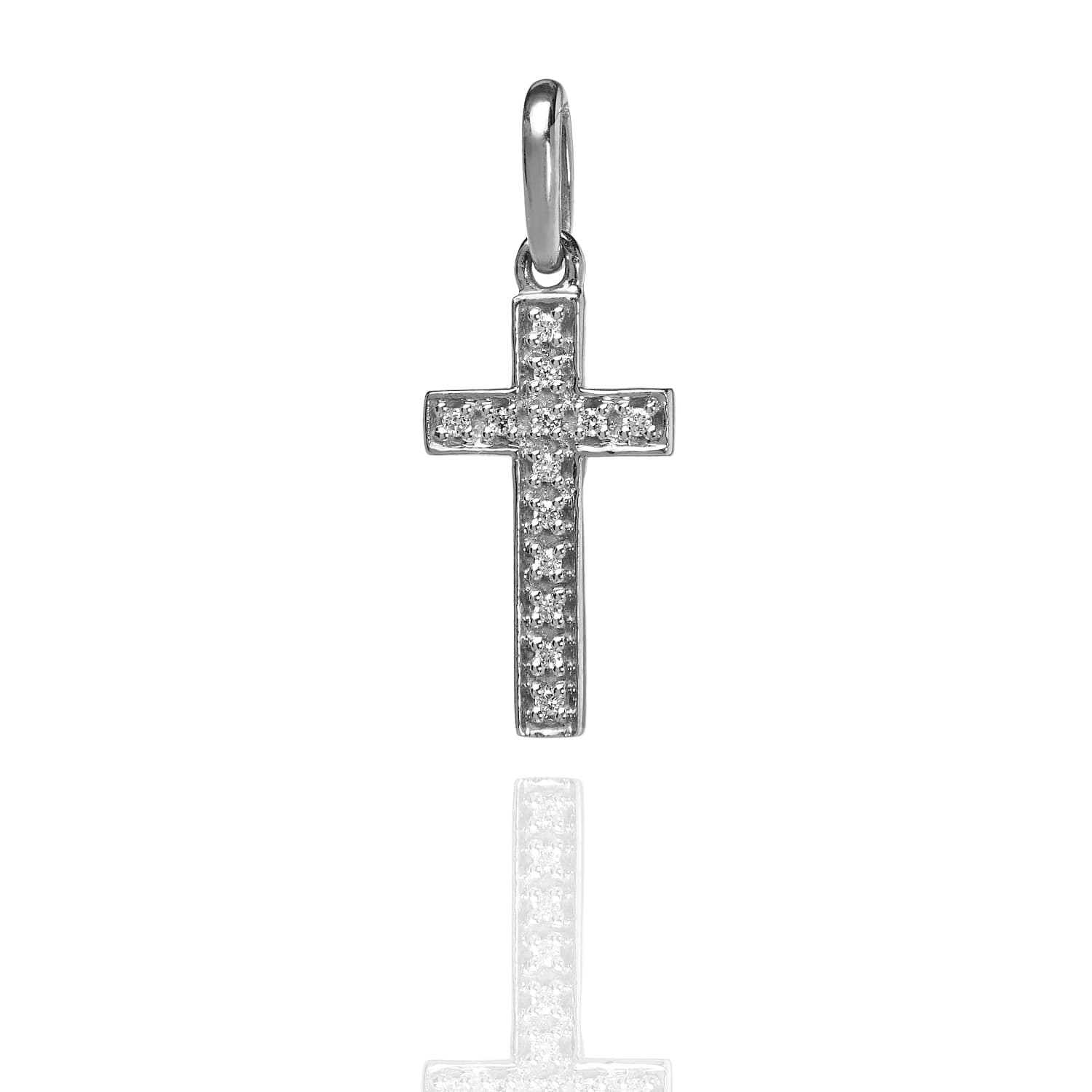 Kaizarin Diamond Studded Cross Pendant