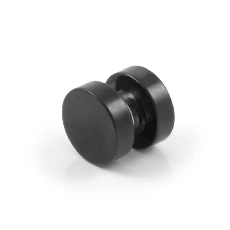 8MM Black Magnet Earrings