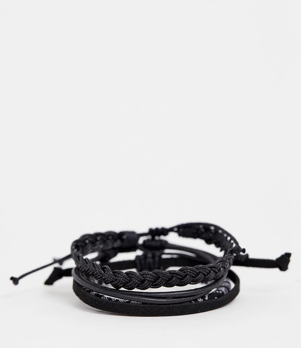 ASOS Leather and Woven Bracelet
