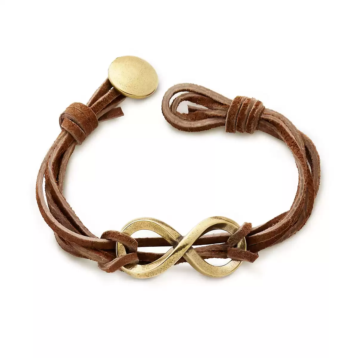 James Avery Bronze Infinity Leather Knot Bracelet