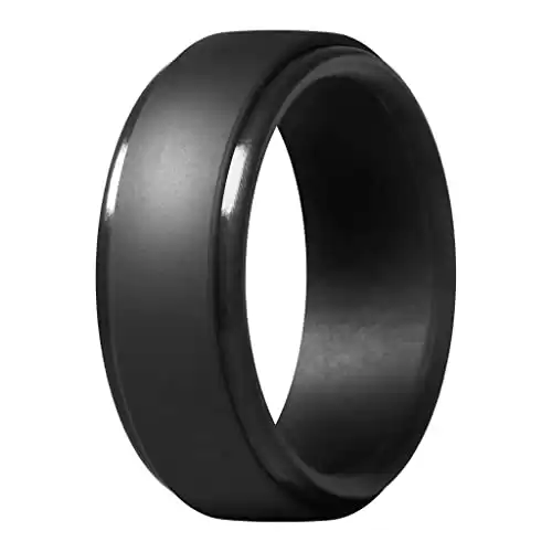 Men's 2.5mm Silicone Band with Step Edge